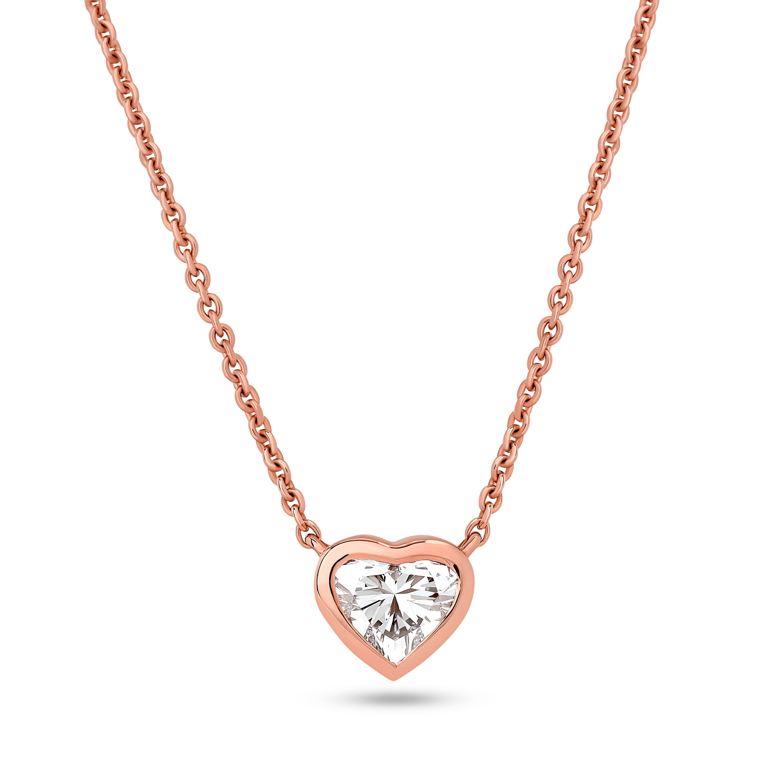 One Carat Bezel Heart