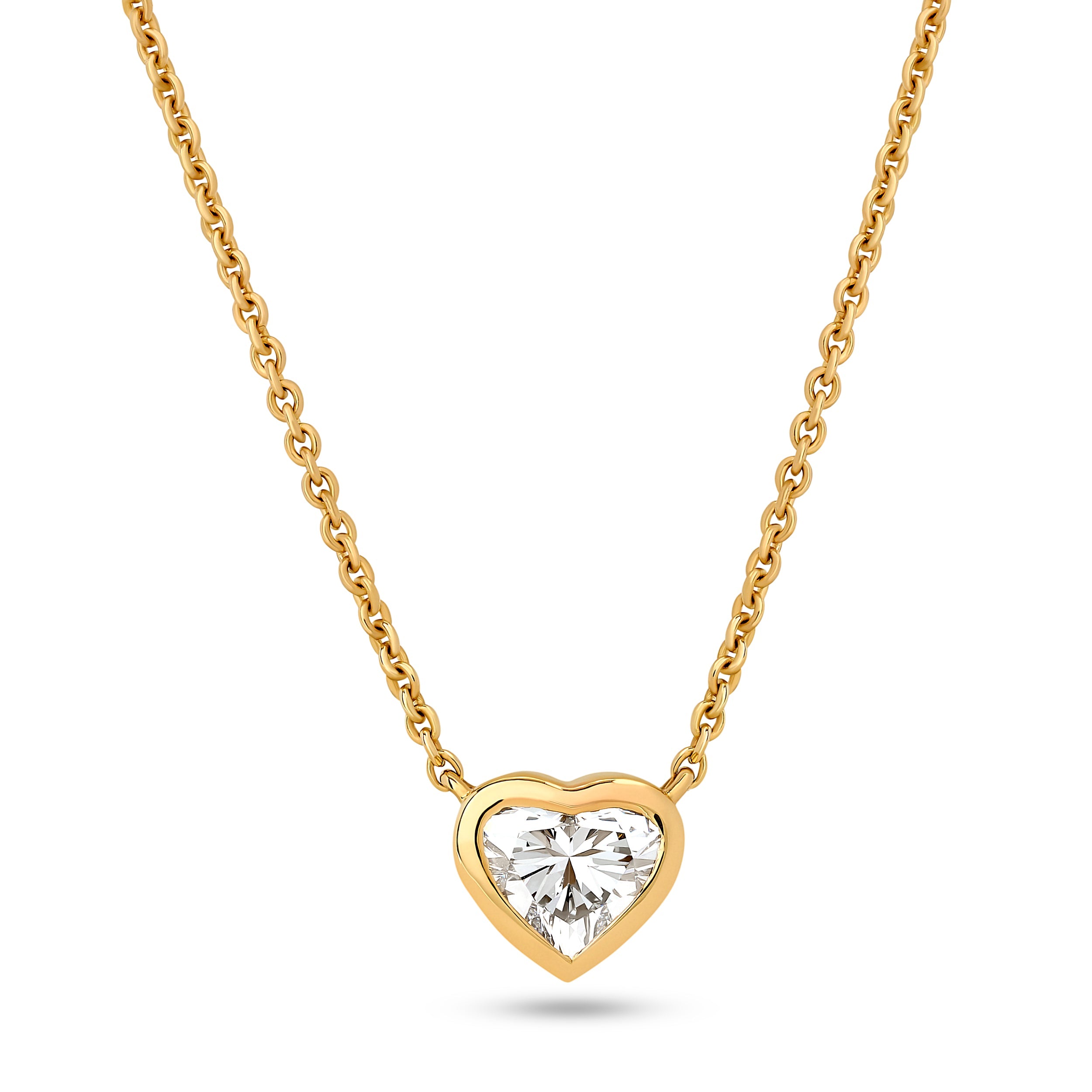 One Carat Bezel Heart