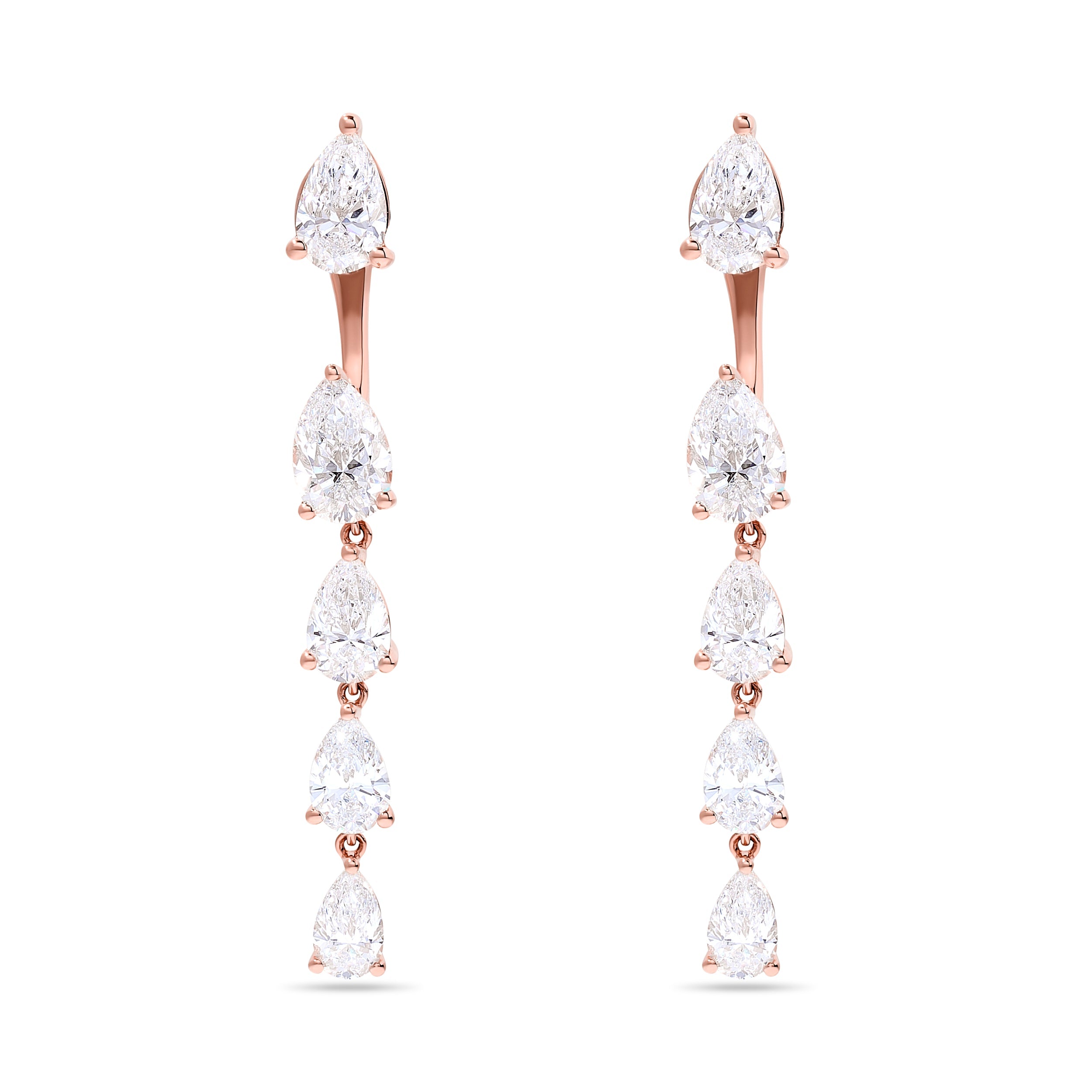 Graduated Pear Earring Jackets