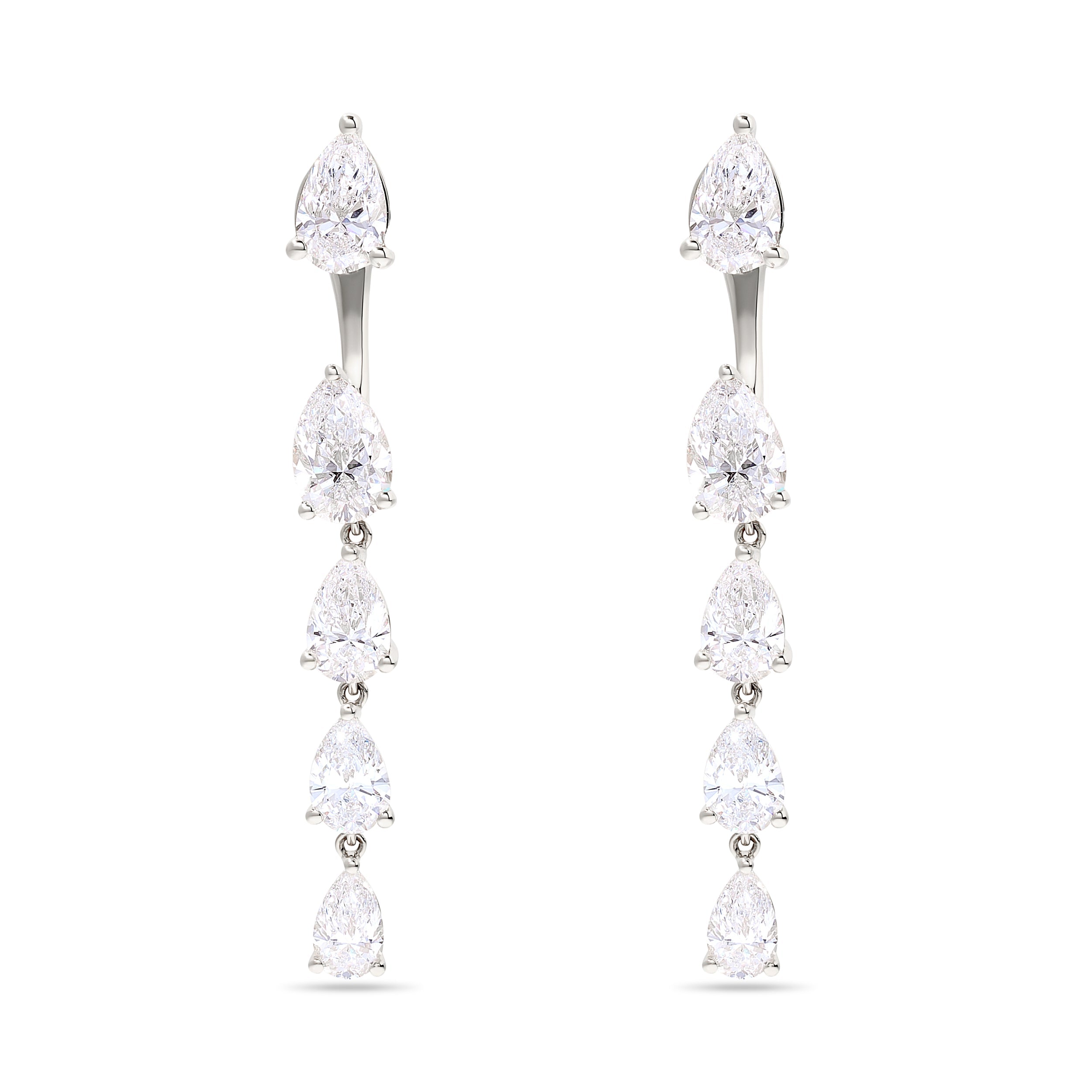 Graduated Pear Earring Jackets