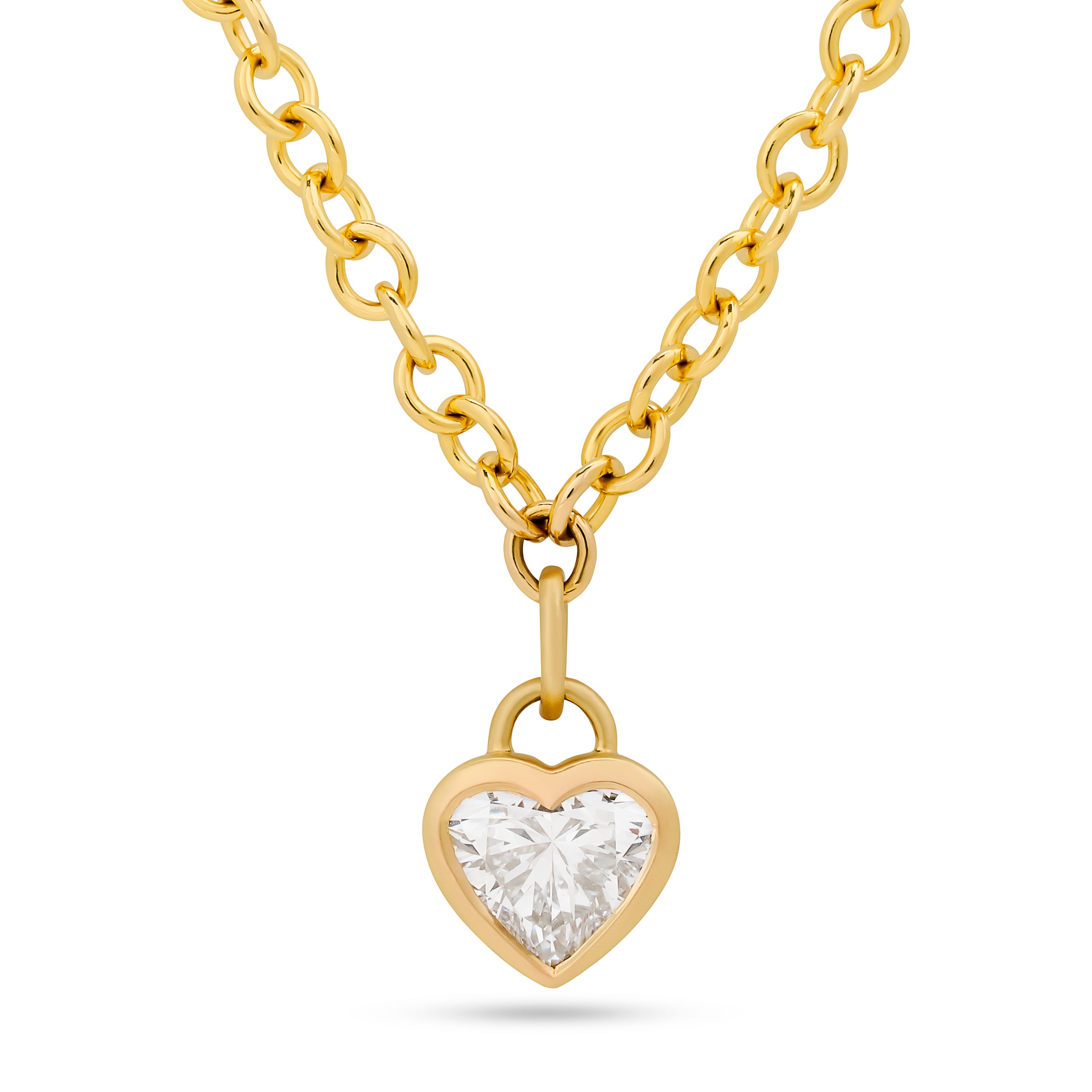 Satin Heart Necklace