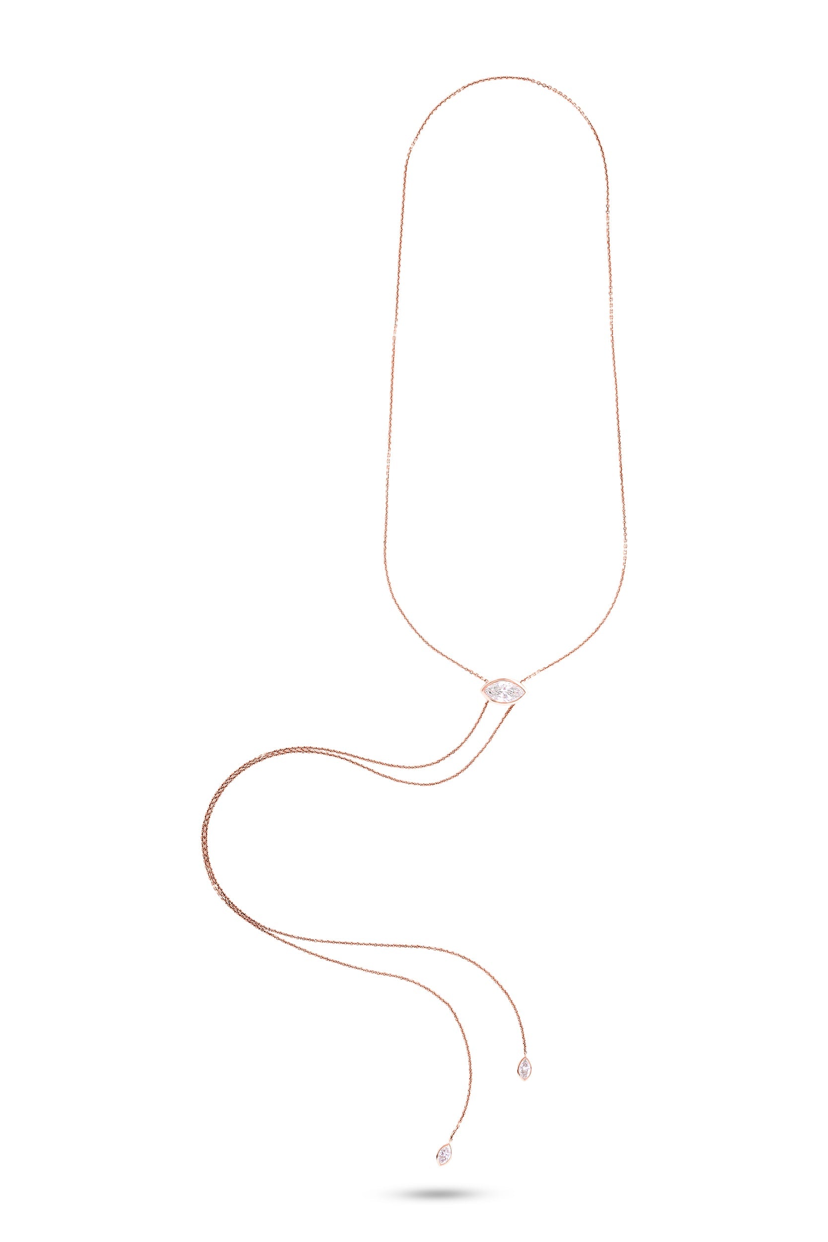 Moveable Marquise Lariat