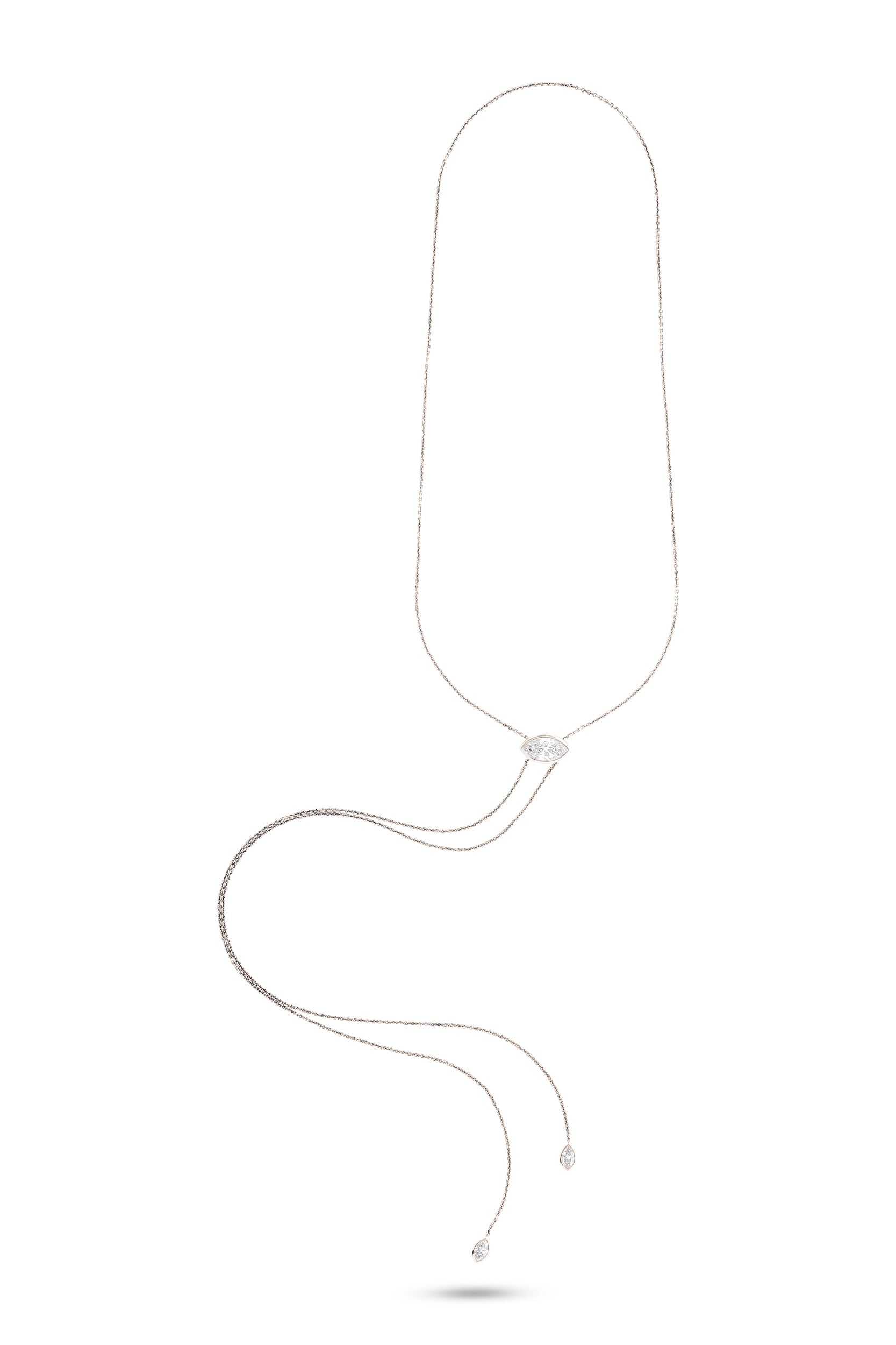 Moveable Marquise Lariat
