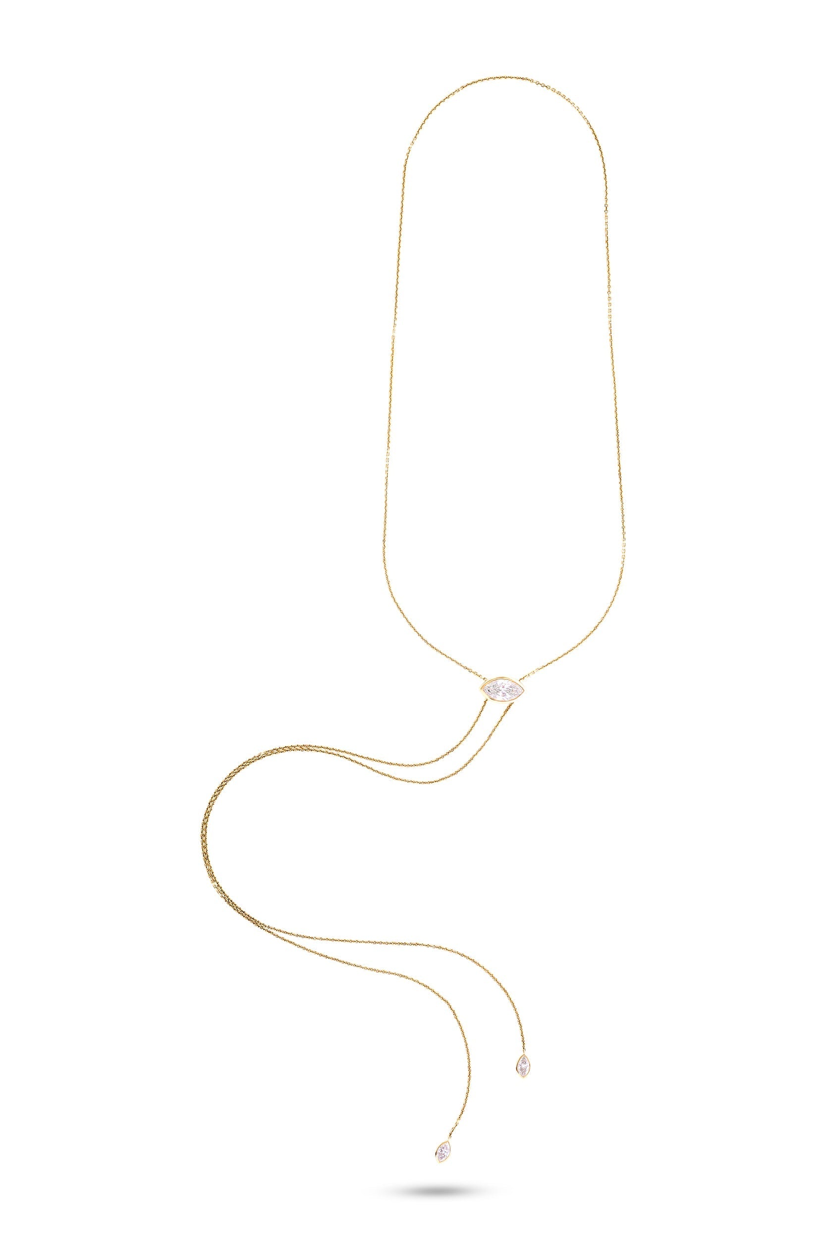 Moveable Marquise Lariat