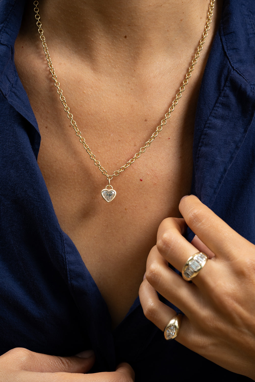 Satin Heart Necklace
