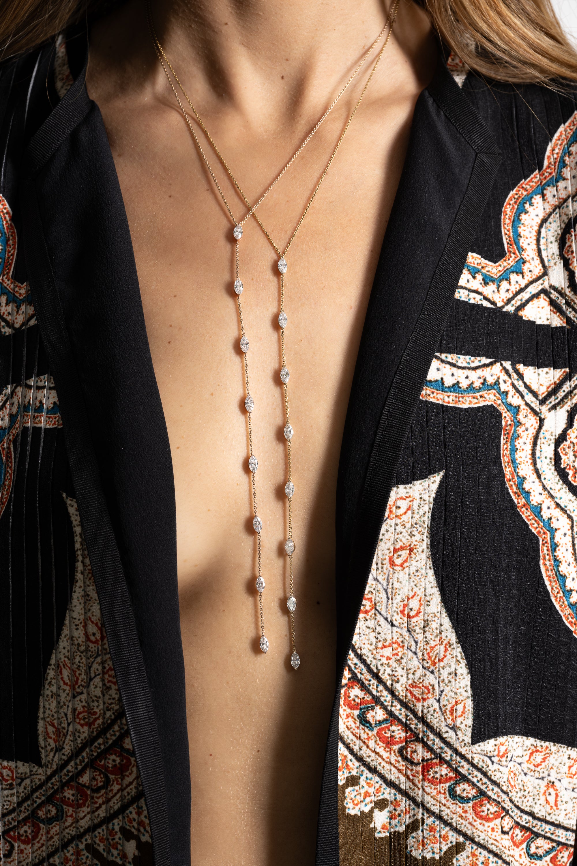 Long Marquise Lariat