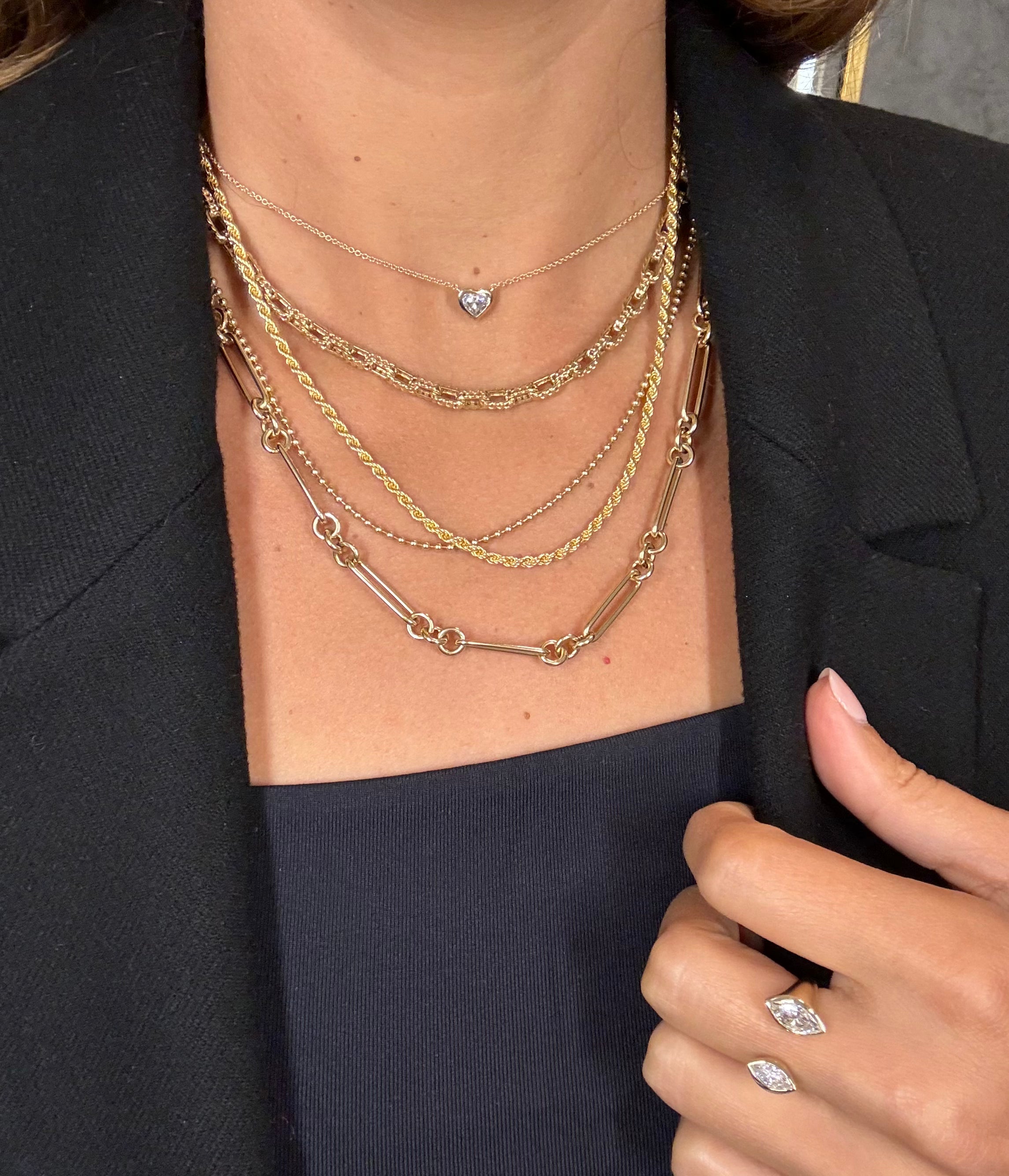 Curbed Chain Solid Curbed Link Chain | Elle Perahia