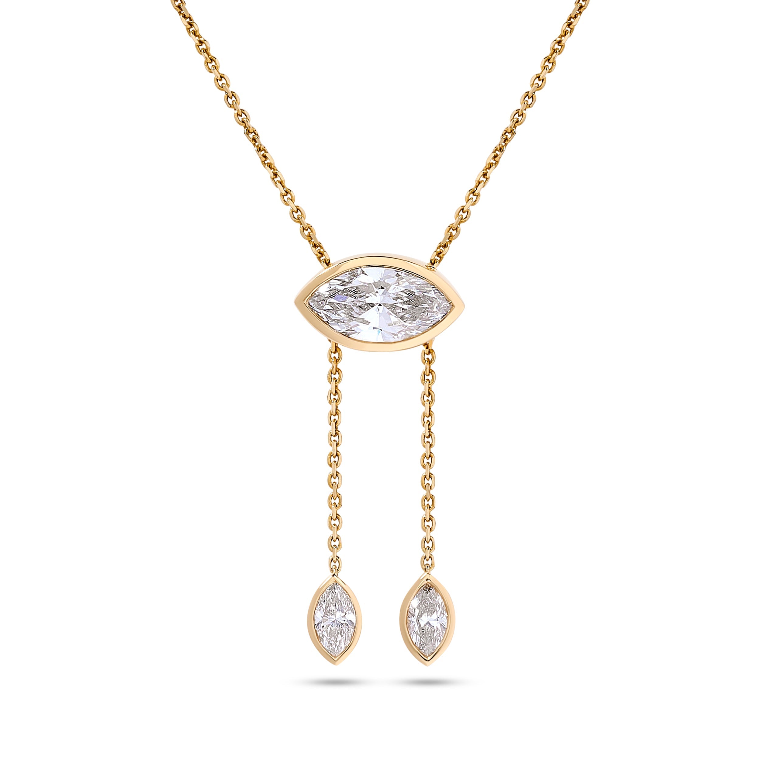 Moveable Marquise Lariat