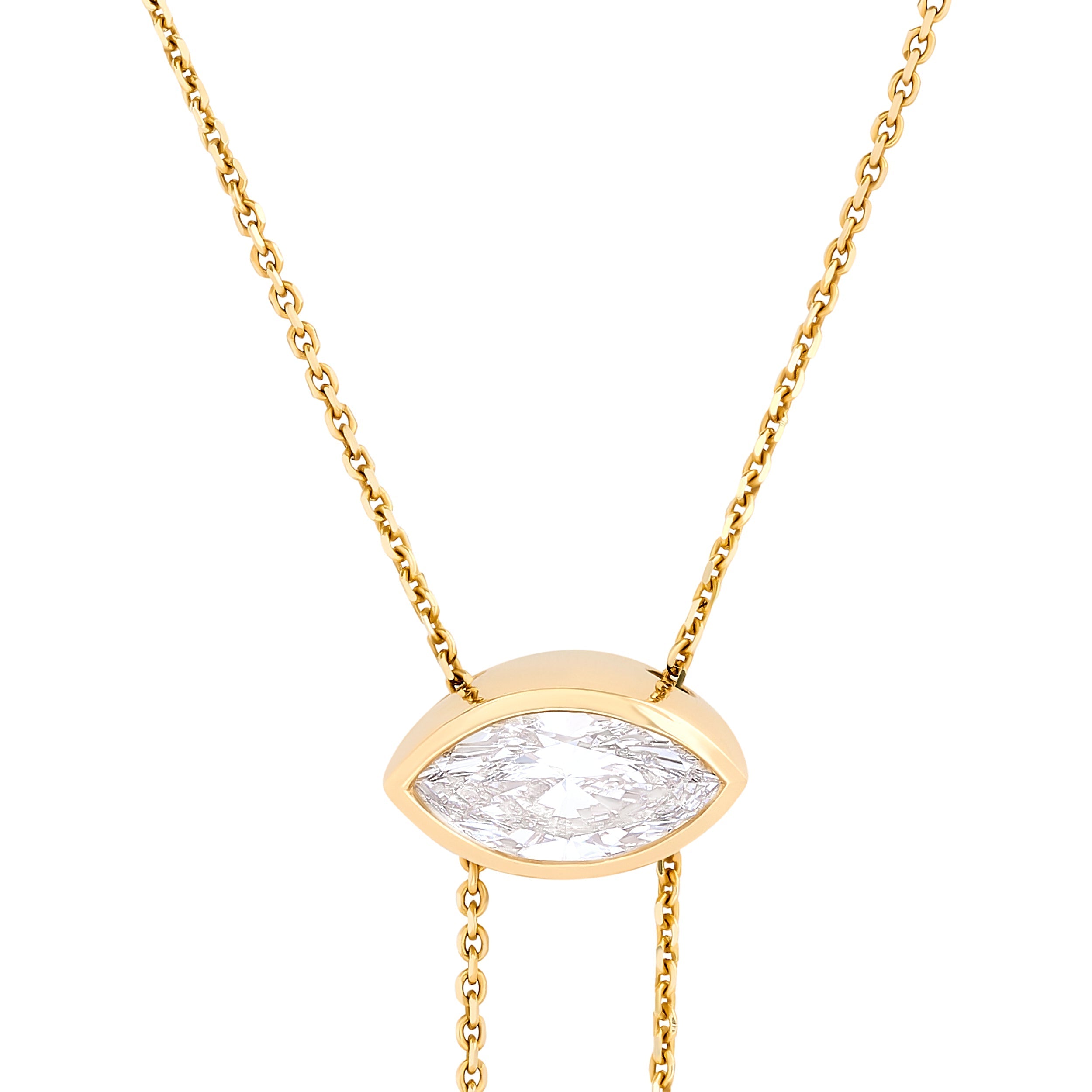 Moveable Marquise Lariat
