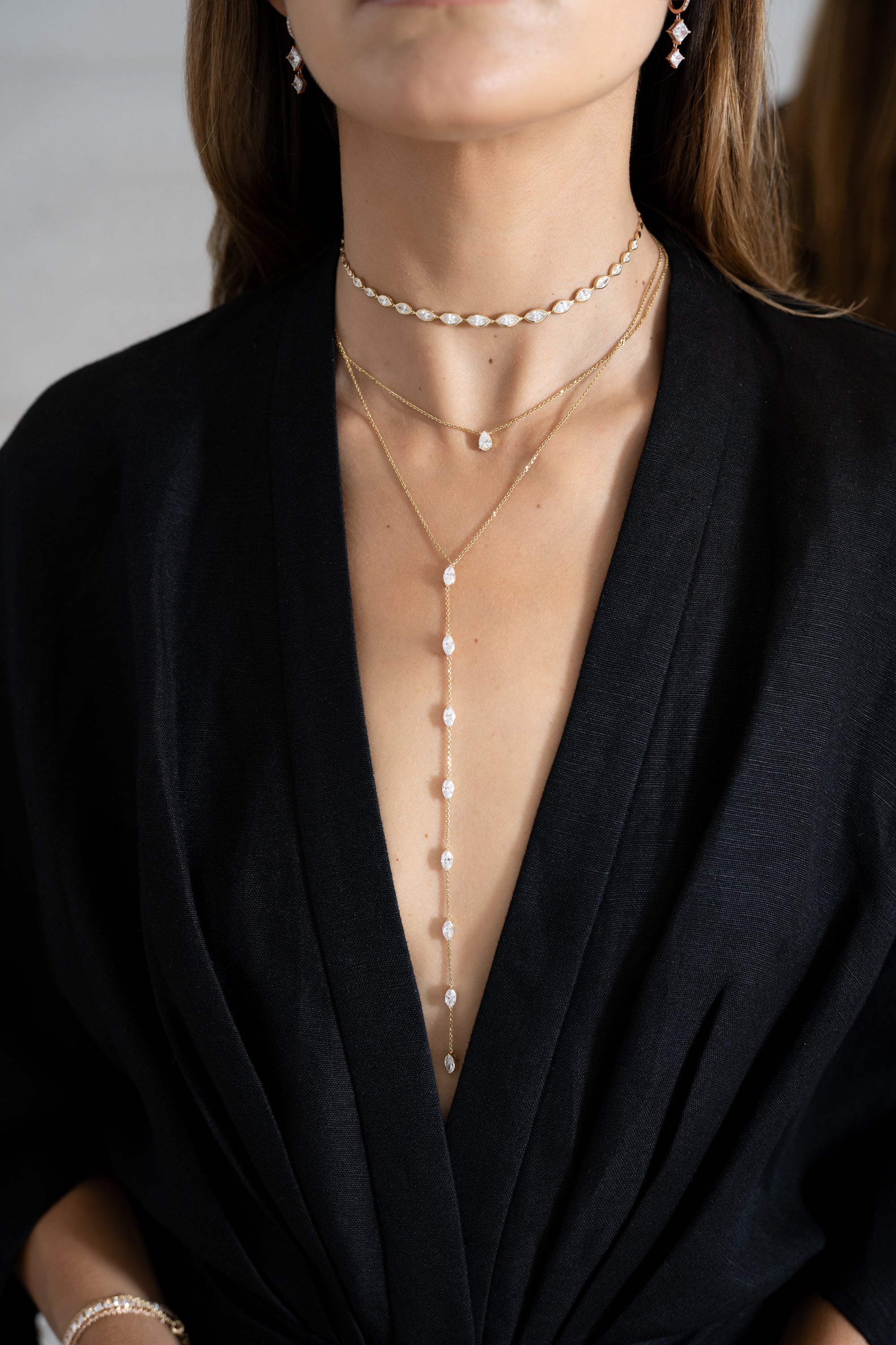 Long Marquise Lariat